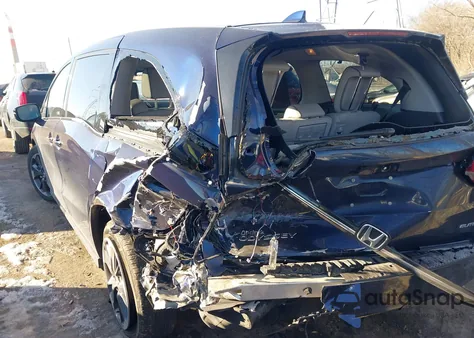 2024 Honda Odyssey Elite из США, поврежденный, VIN 5FNRL6H92RB013531